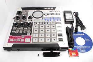 **Exc+++**  Roland SP-555 Pattern Sequencer Sampler w/2GB card,Power supply #619