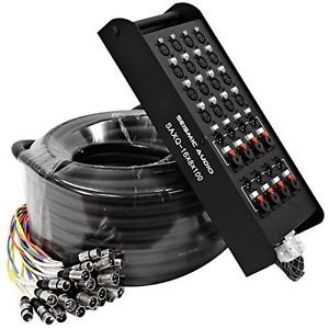 Seismic Audio - SAXQ-16x8x100 - 16 Channel 100' XLR Snake Cable with XLR and