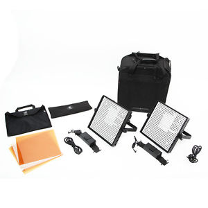 Litepanels 1 x 1 Bi-Color/Bi-Focus Flypak 2-Light Kit - Mfr# LPALP1FCFP