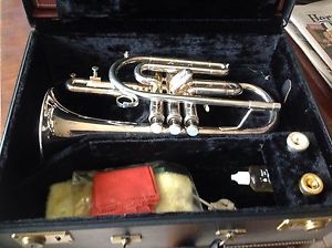 Cornet   B  Flat Eterna . 1980 model in excellent order and in its case.