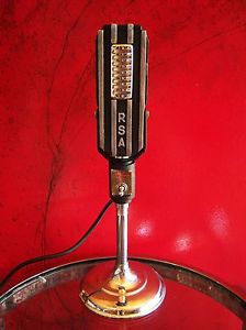Vintage RARE 1950's RSA ribbon RL1 Japanese microphone old midcentury antique