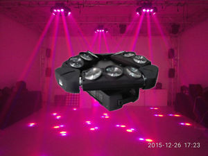 2pcs/lot 9x10W spider 3 head stage beam sharpy moving light for party disco dj