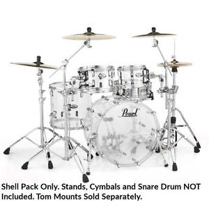 Pearl CRB524PC Crystal Ritmo Acrílico Juego De Carcasas, Ultra Claro (NUEVO)