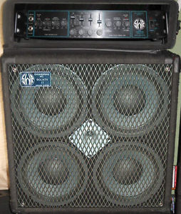 SWR STUDIO 220 bass head + GOLIATH II 4x10" cabinet/speaker - VERY well used set