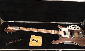 2014 Rickenbacker Walnut Bass 4003W Binding OHSC Beautiful Bass & Plays Great!