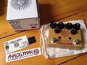 Analog Man (Analogman) King Of Tone v4 Limited Gold Edition. Boost; OD; Crunch.