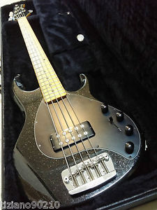 MUSIC MAN STINGRAY 5 H SPARKLE BLACK edition Matched Headstock bass LTD - MAPLE
