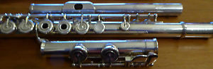 Yamaha YFL-881 superb Open hole Professional Solid Silver 2nd owner Ex. cond