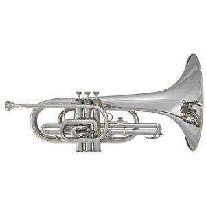 Blessing BM-100 Marching F Mellophone Outfit with Case (Silver)