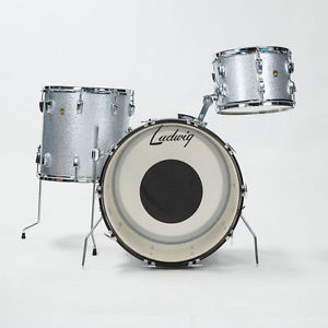 Ludwig 60s 13,16,22 Coque Pack, Paillette Argent (D'OCCASION)