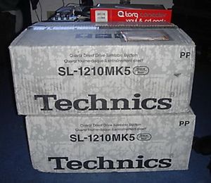 2X New Technics SL-1210 MK5 Turntable SL 1210 DJ Fav 1200
