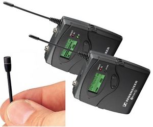 Sennheiser Portable Wireless Microphone Set - SK500 + EK500 + MKE2 EW Gold Mic.