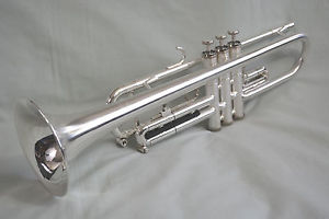 1995 GETZEN CAPRI MODEL 590S-T MLB SILVER PLATED Bb TRUMPET- CUSTOM FINISH - NM