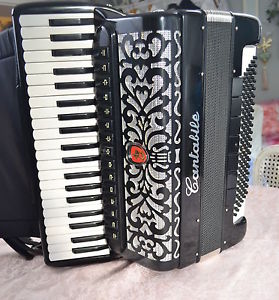 Akkordeon Bugari Sonderserie Cantabile VIII schwarz  Crucianelli selten Rarität