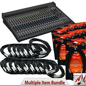 Mackie 2404-VLZ4 with 28 FREE Cables ($250 VALUE) 16x Mic + 12x 1/4"  **BUNDLE