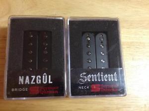 NEW Seymour Duncan Nazgul Trembucker & Sentient 6 String Guitar Pickup Set BLACK