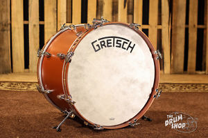 GRETSCH DRUMS Broadkaster Bass Drum 14x20 Satin Copper (Vintage Build)