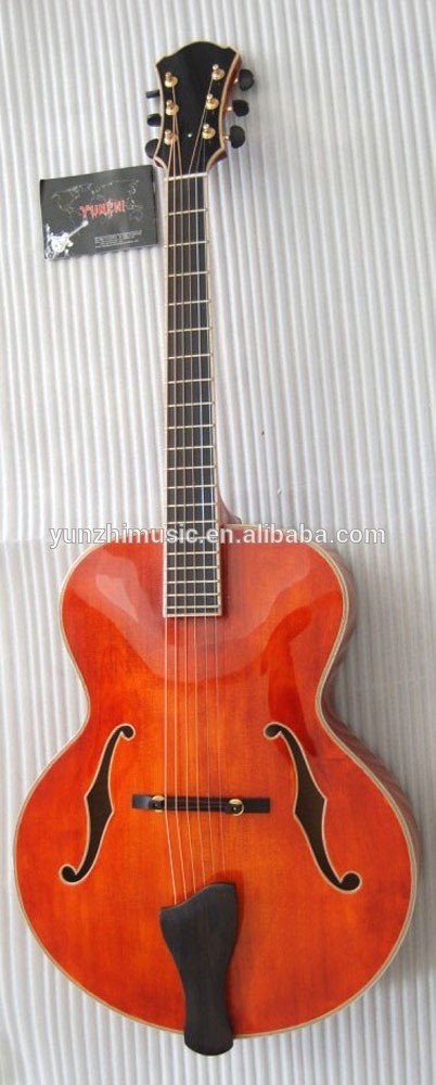 16inch Handmade solid wood hollow body archtop jazz guitar