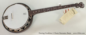 Deering Goodtime 2, Classic Bluegrass Banjo.  Free Ship ! Full warranty & setup