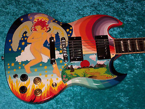 The Fool SG  Gibson USA  guitar vintage cream  hand painted 61 reissue standard