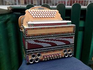 Steirische Harmonika ALPENECHO, Stimmung F-B-ES-AS