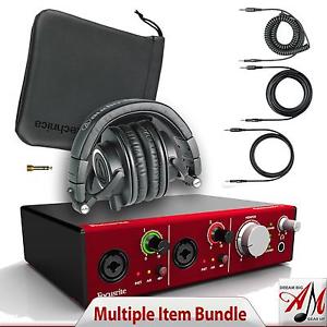 Focusrite Clarett 4PRE Inerface + FREE Audio-Technica ATH-M50x Headphones *NEW*