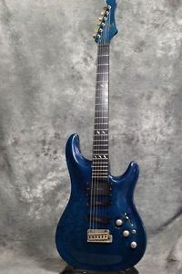 VESTAX / GV HSS MOD Blue w/soft case Free shipping Guiter  Right hand From JAPAN