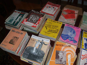 Substantial Collection of Vintage Popular Sheet Music 1920-1970