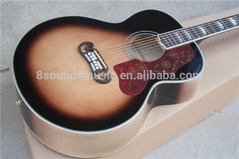 free shipping guitar 43 inches J200 jumbo acoustic guitar SJ200 VS electric acoustic