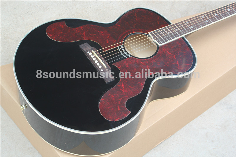 free shipping Chibson J180 acoustic guitar big pickguard J180 electric acoustic guitar