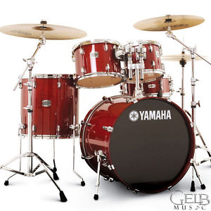 Yamaha Stage Custom Birch 5-Piece Shell Pack in Cranberry Red - SBP0F50CR