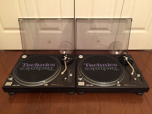 Used Technics SL-1200mk6 Black Pair Great Condition DJ Turntable Free shipping