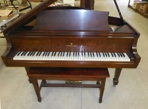 Steinway & Sons Model S Mahogany Baby Grand Piano Made In 1948