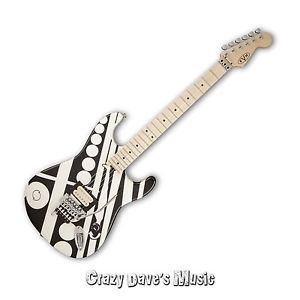 EVH Eddie Van Halen Striped Series Crop Circles Unchained NEW w Gig Bag