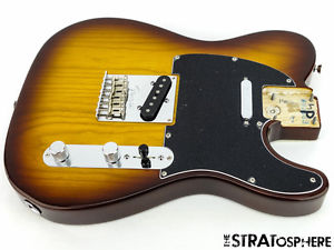 2016 LOADED Fender American Standard Tele BODY Twisted Telecaster Cognac Ash