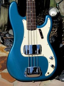 1969 Fender Precision Bass a minty all original Lake Placid Blue Custom Color !