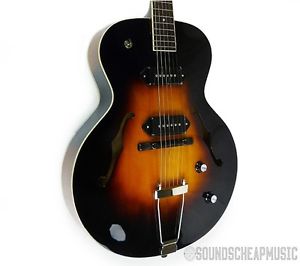 THE LOAR LH-319-VS ARCHTOP Acoustic Electric P90 Guitar BLEM *B2437