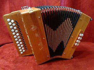 NEW Saltarelle Button Accordion Irish Bouebe B C MM 23/8 Cherry Made in Italy