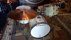 Vintage 70's Slingerland Drum Set 20" Bass, 13" & 16" Toms, WMP, Niles Badge