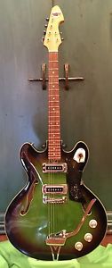 1967 TEISCO EP-10T GREENBURST 2 PICKUP TREMOLO THINBODY ELECTRIC GUITAR SUPER RA