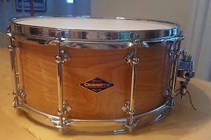 Craviotto Maple Solid Shell Snare Drum Tube Lugs, Trick Strainer Beautiful Drum