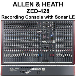 ALLEN & HEATH ZED-428 Pro Audio Recording Console with Sonar LE $100 Instant Off