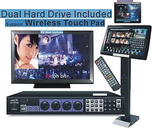 Dual Hard Drive Karaoke Jukebox 5TB HD System Songs +19"Touch Screen Worthbuyfhk