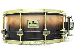 Le Soprano Prima Ice Birch Snare Drum 14x5.5 Brown Fade Lacquer