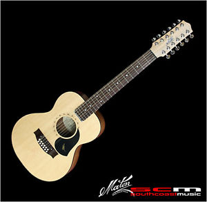 MINI MATON 12 STRING EMS/12 ACOUSTIC ELECTRIC GUITAR w/ CASE SUPERB GUITAR NEW!