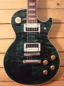 1995 Gibson Custom Shop Les Paul Classic Premium Plus Quilt Peacock Green w/OHSC