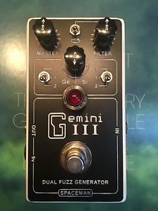 Spaceman Gemini III Dual Fuzz Generator Pedal - White Edition #27/40 - Mint!