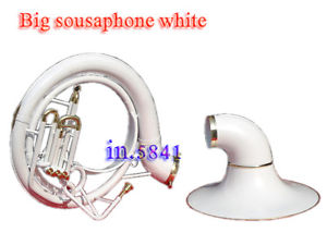 SOUSAPHONE TUBA WHITE COLORED 25'' BELL_BB PITCH ^W/BAG&MP BRASSITEM