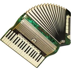 Weltmeister Accordion, 96 Bass, 14 Register, Fine German Keyboard Accordian, 736