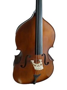 Double Bass, half-carved, 4/4 antique-matte, violin-style new!!
